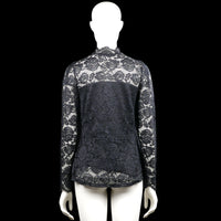 Blouse - Black & White - Size S