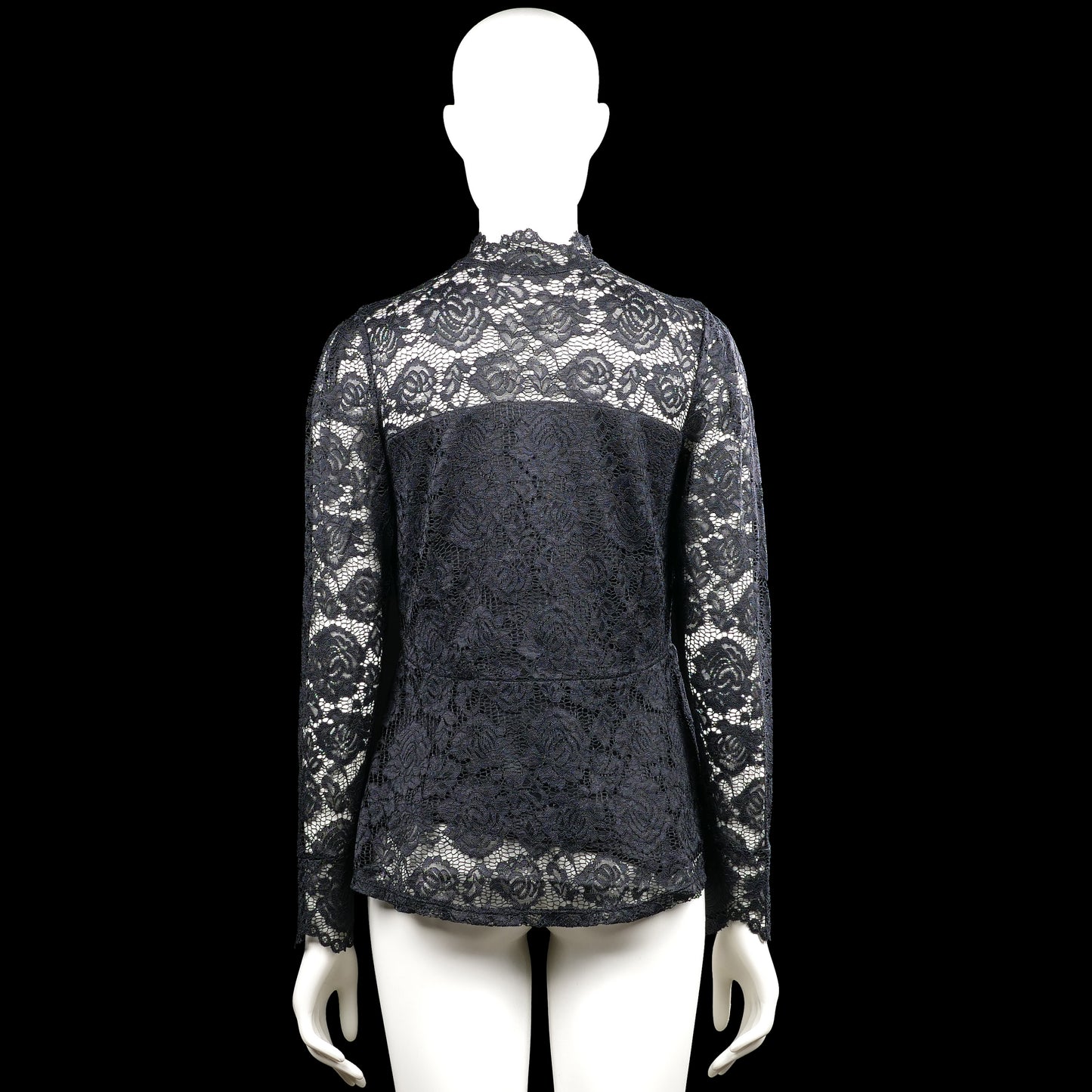 Blouse - Black & White - Size S