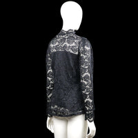 Blouse - Black & White - Size S