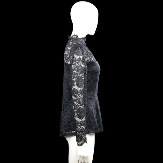 Blouse - Black & White - Size S