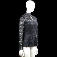 Blouse - Black & White - Size S
