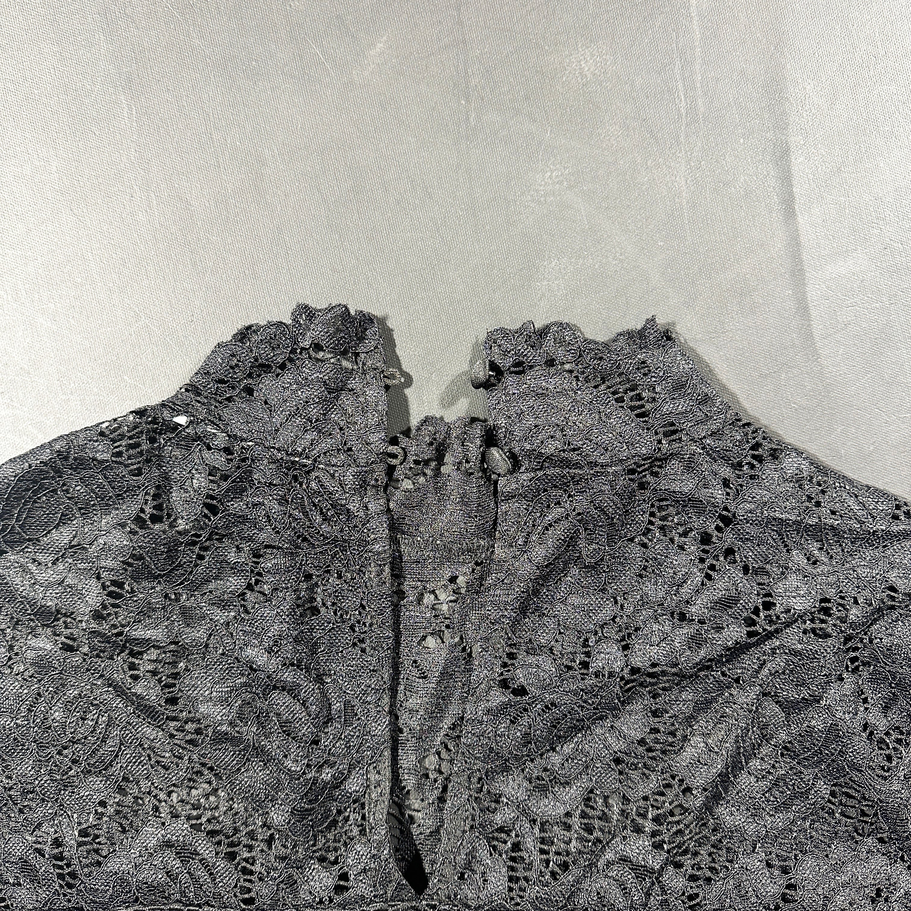 Blouse - Black & White - Size S