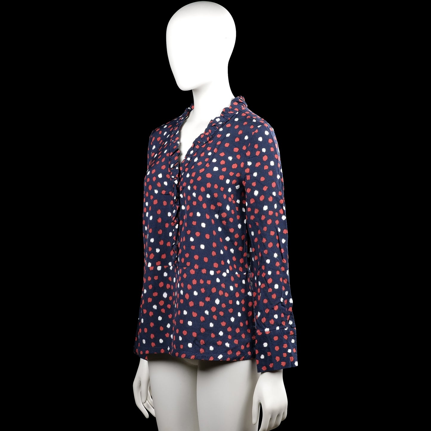 Blouse - Navy & Red - Size 34