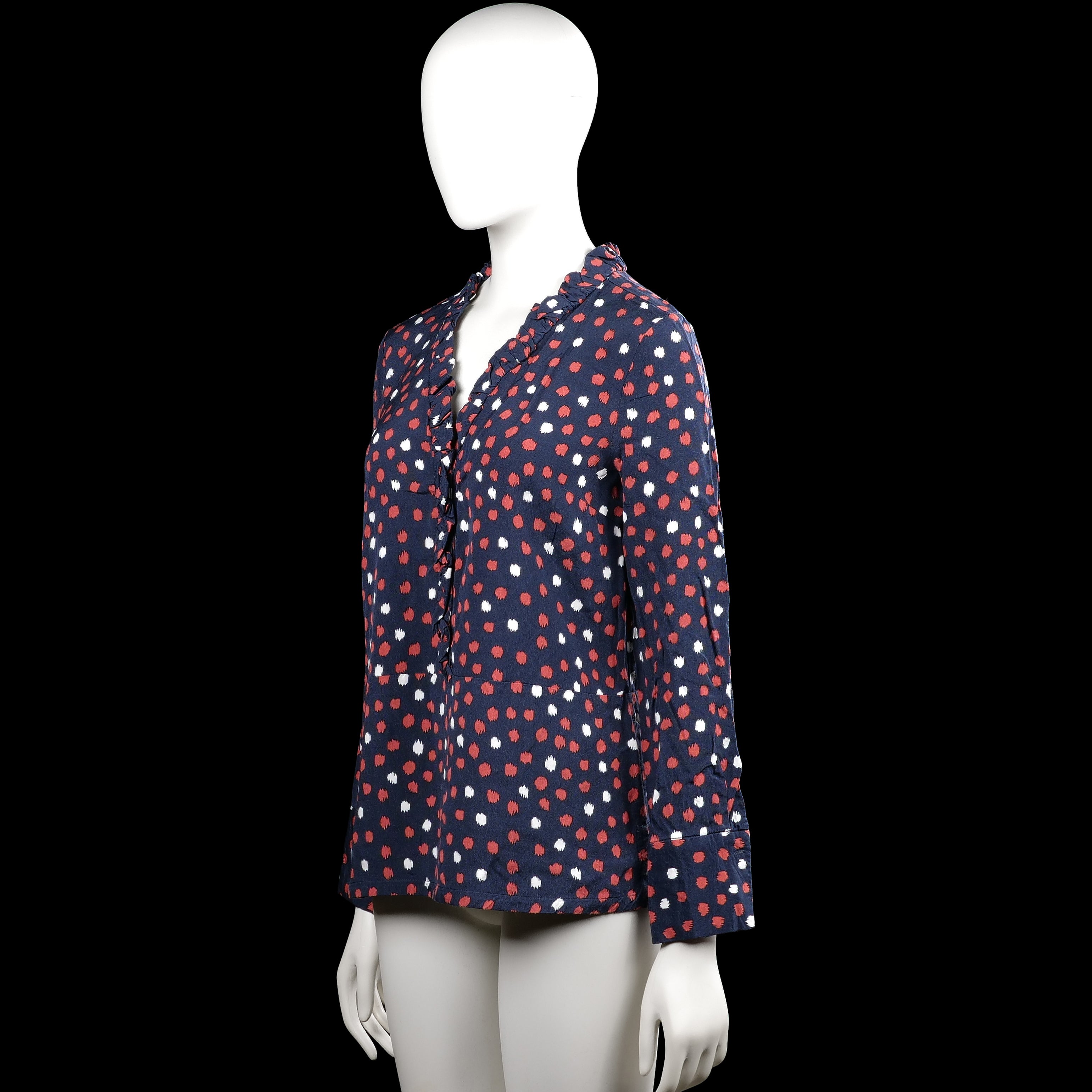 Blouse - Navy & Red - Size 34