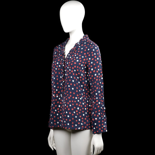 Blouse - Navy & Red - Size 34