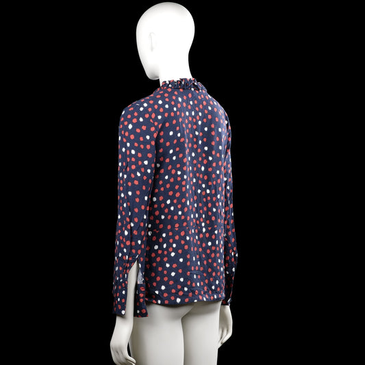 Blouse - Navy & Red - Size 34