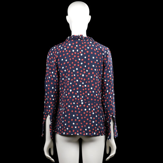 Blouse - Navy & Red - Size 34
