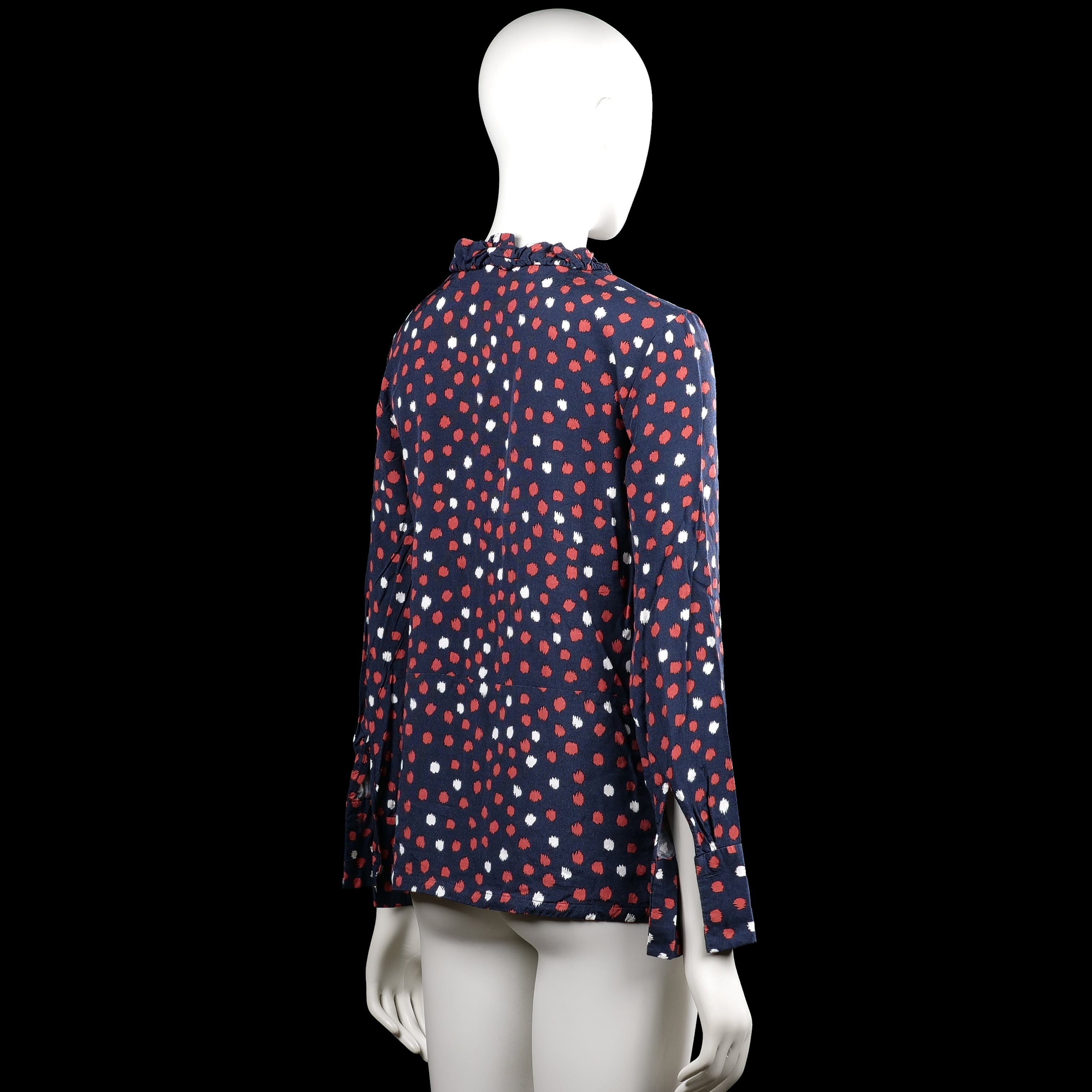 Blouse - Navy & Red - Size 34