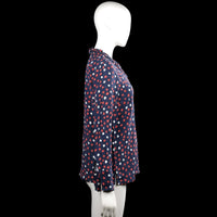Blouse - Navy & Red - Size 34