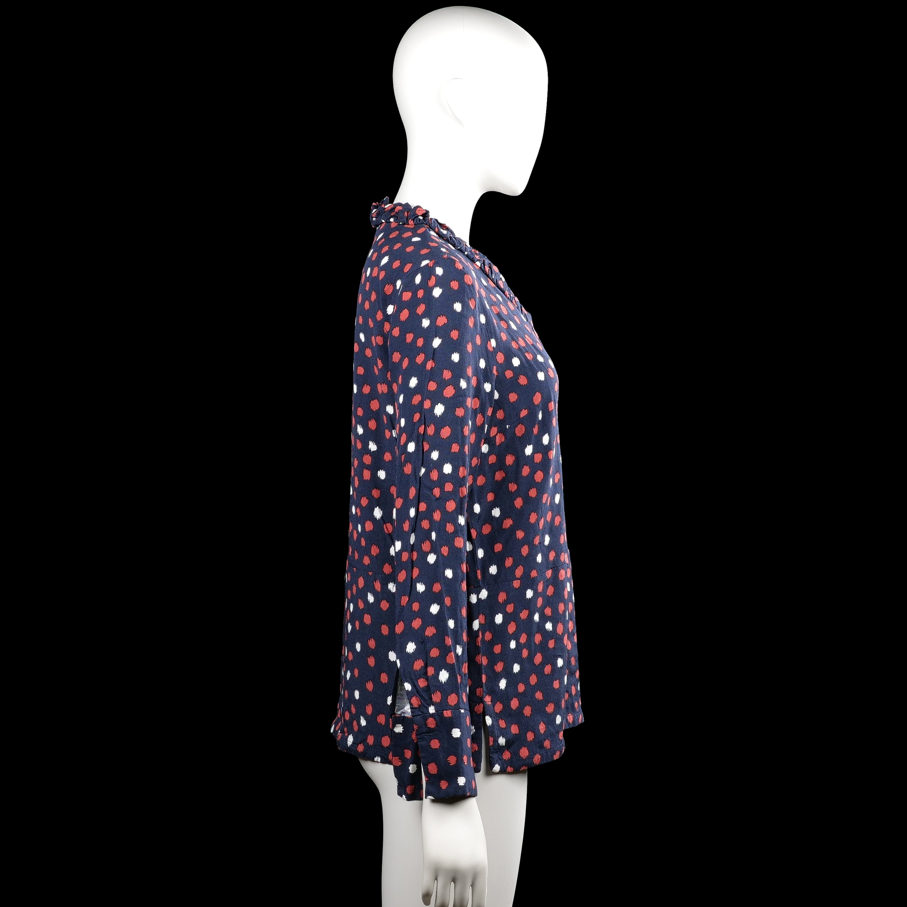 Blouse - Navy & Red - Size 34