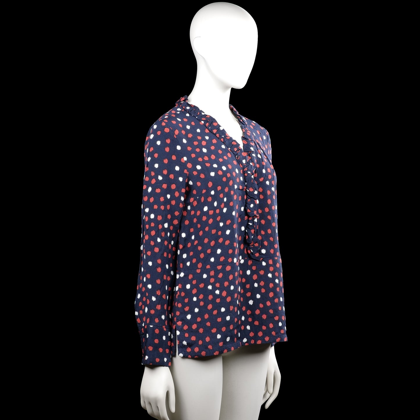 Blouse - Navy & Red - Size 34