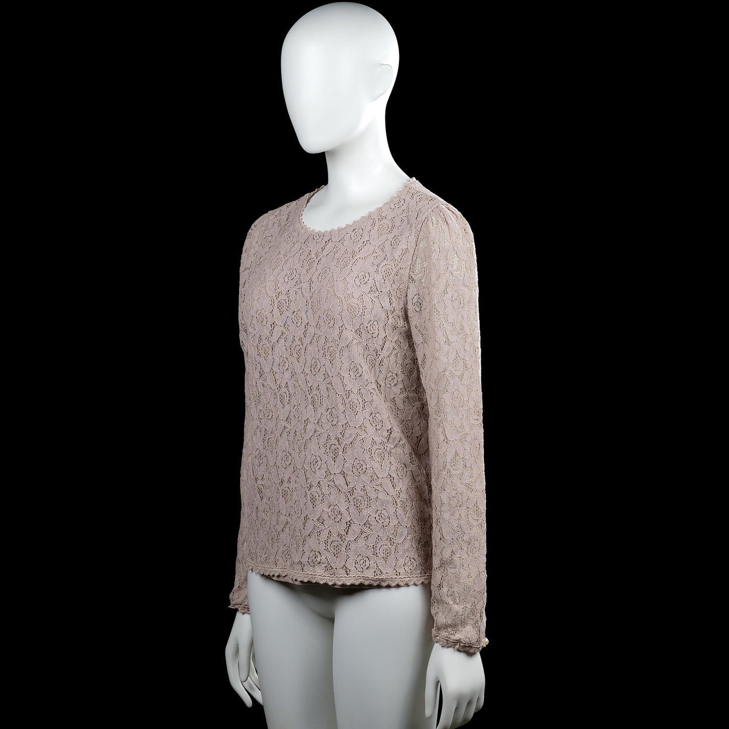 Long-sleeve top - Taupe - Size M