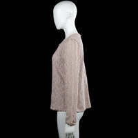 Long-sleeve top - Taupe - Size M