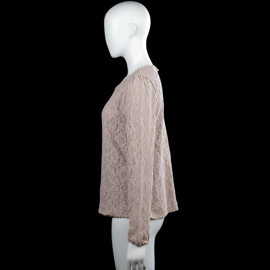 Long-sleeve top - Taupe - Size M