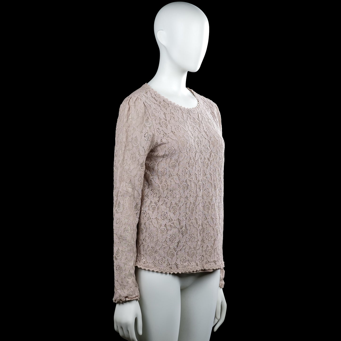 Long-sleeve top - Taupe - Size M