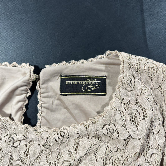 Long-sleeve top - Taupe - Size M