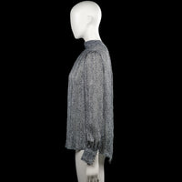 Blouse - Black & White - Size S