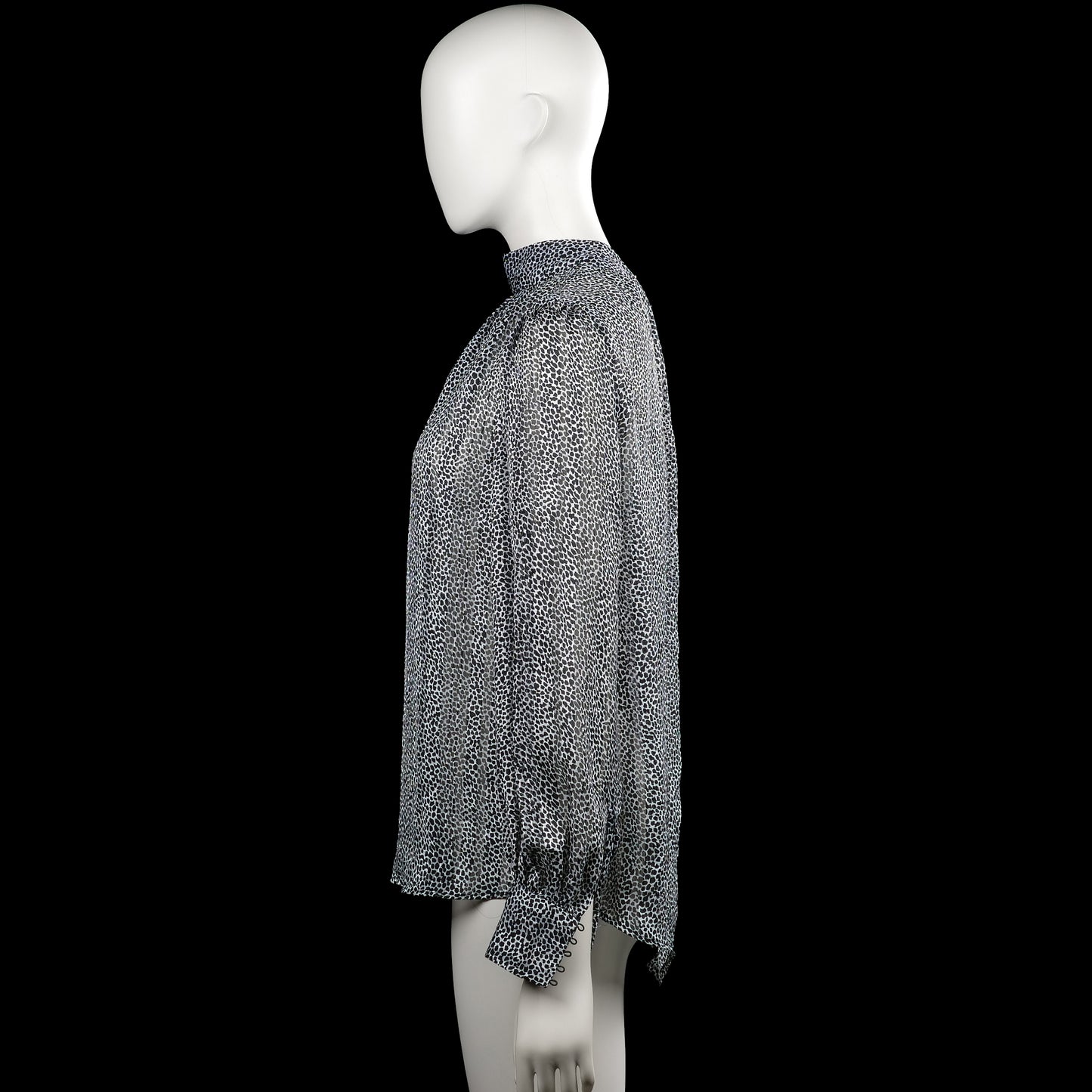 Blouse - Black & White - Size S