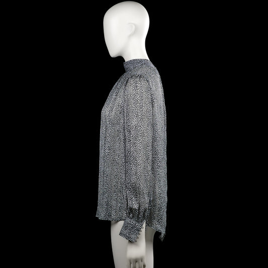 Blouse - Black & White - Size S