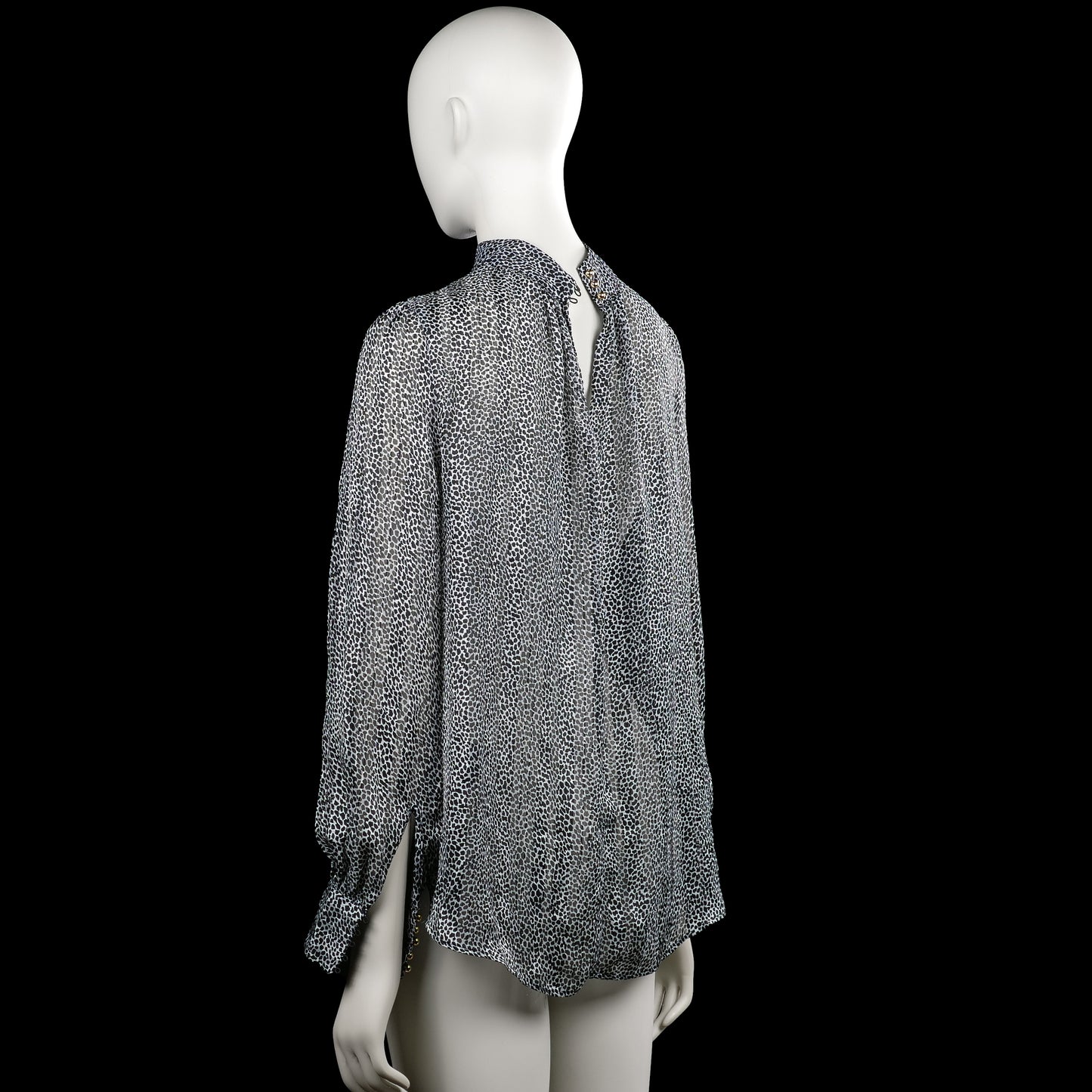 Blouse - Black & White - Size S