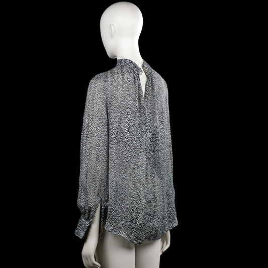 Blouse - Black & White - Size S