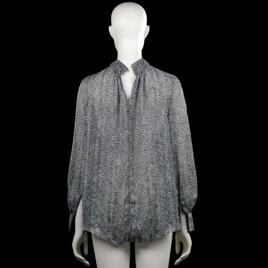 Blouse - Black & White - Size S