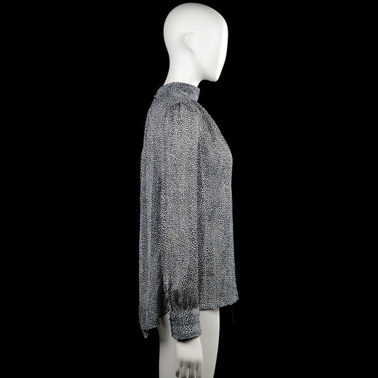 Blouse - Black & White - Size S