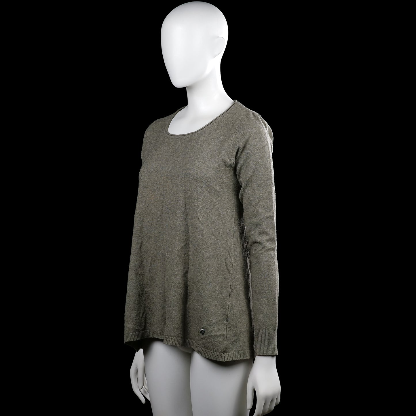Sweater - Gray & Olive - Size M