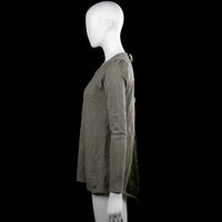 Sweater - Gray & Olive - Size M