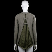 Sweater - Gray & Olive - Size M