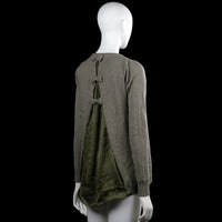 Sweater - Gray & Olive - Size M
