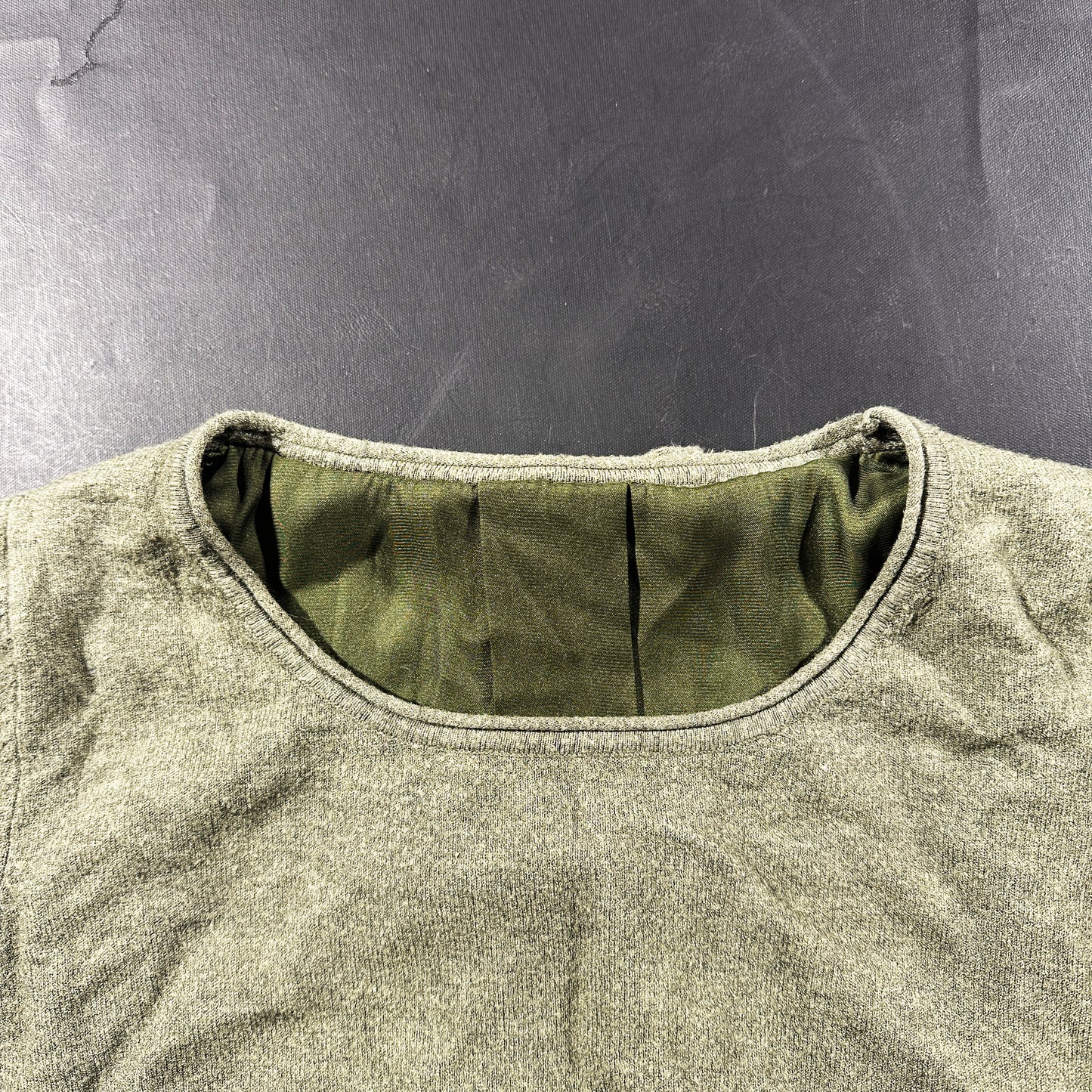 Sweater - Gray & Olive - Size M