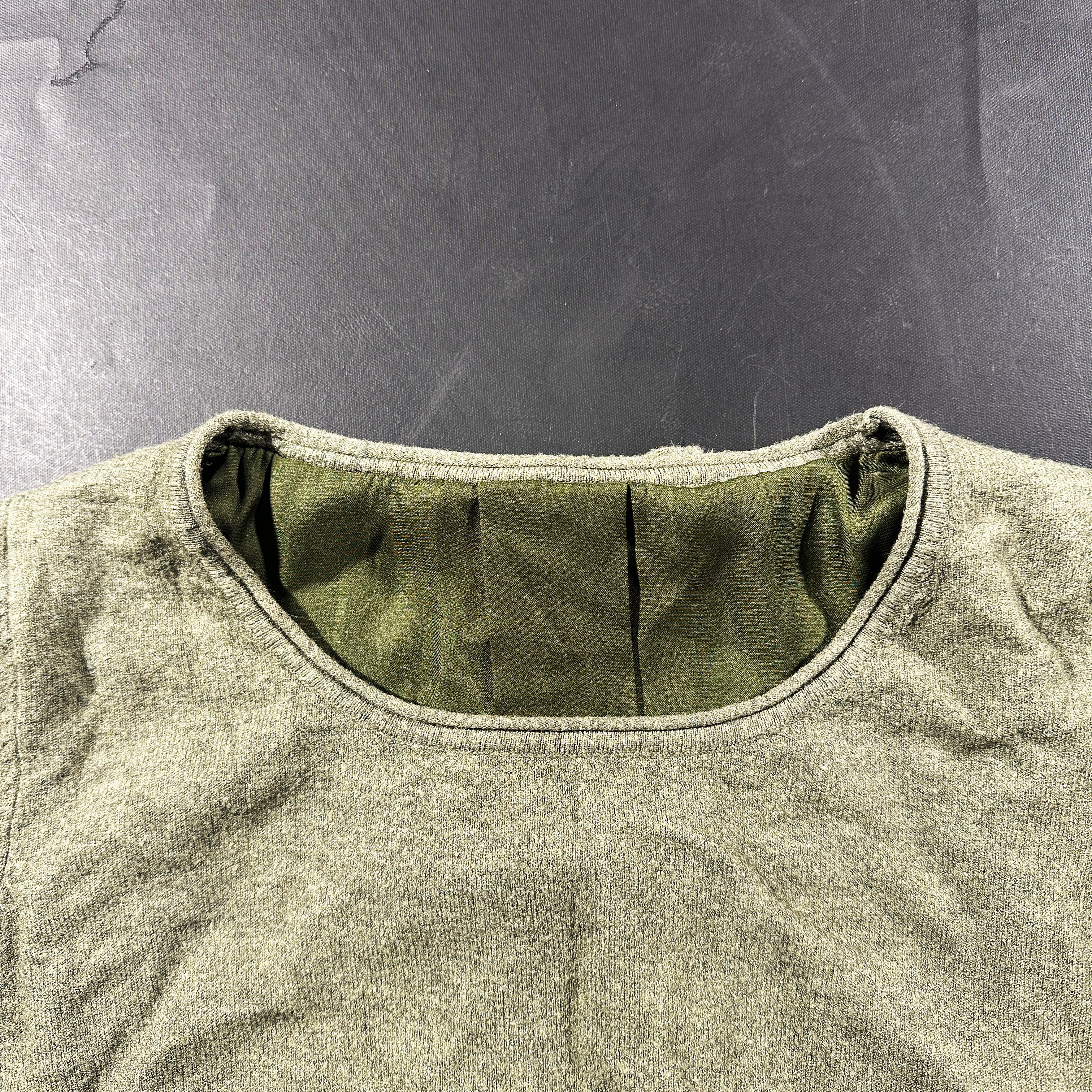 Sweater - Gray & Olive - Size M