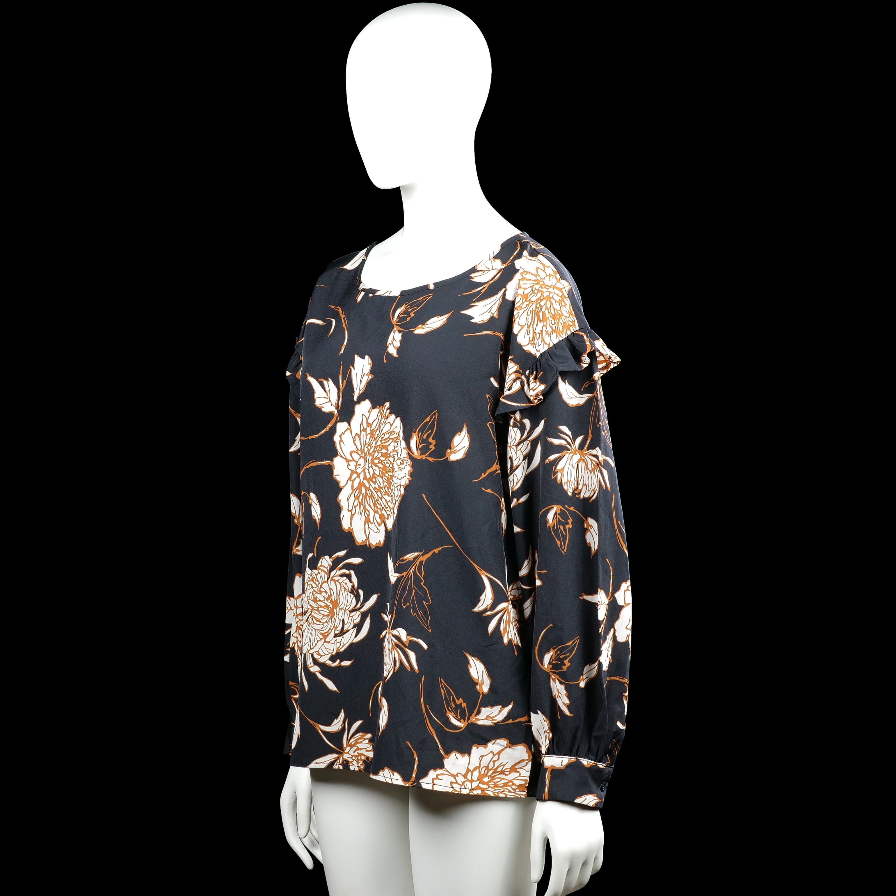 Blouse - Black & White - Size 40