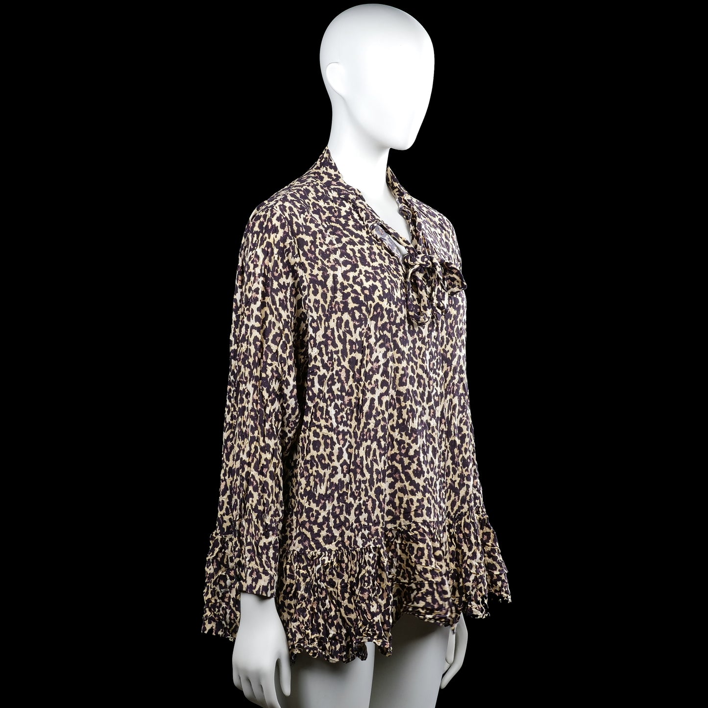 Tunic - Beige & Black - Size M