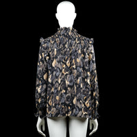 Blouse - Black & Gray - Size M, L