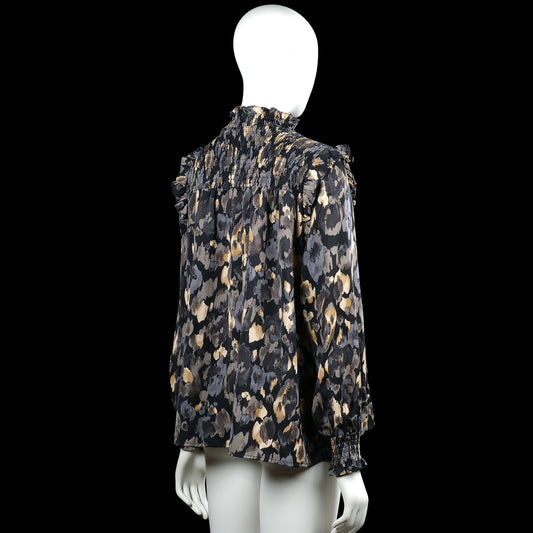 Blouse - Black & Gray - Size M, L
