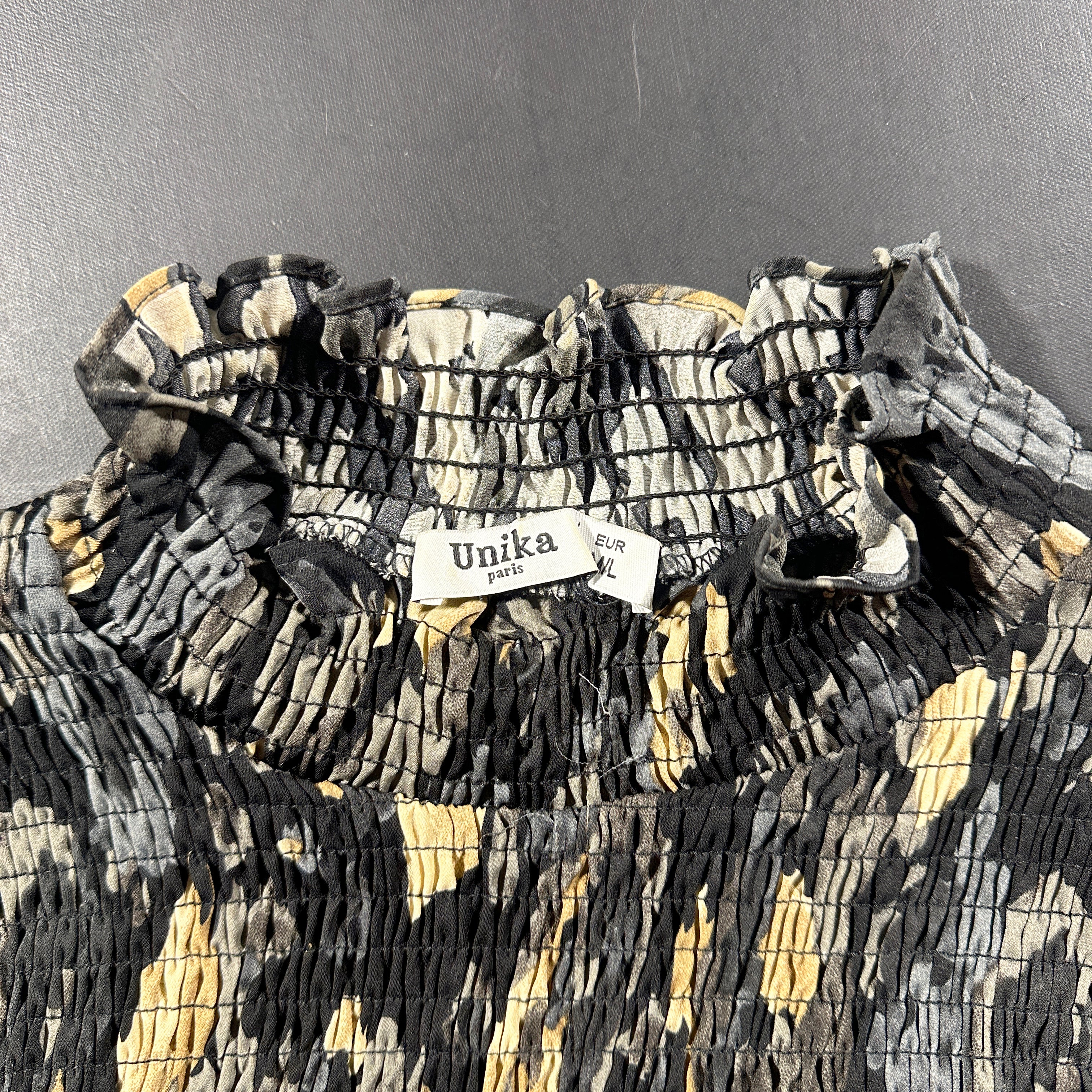 Blouse - Black & Gray - Size M, L