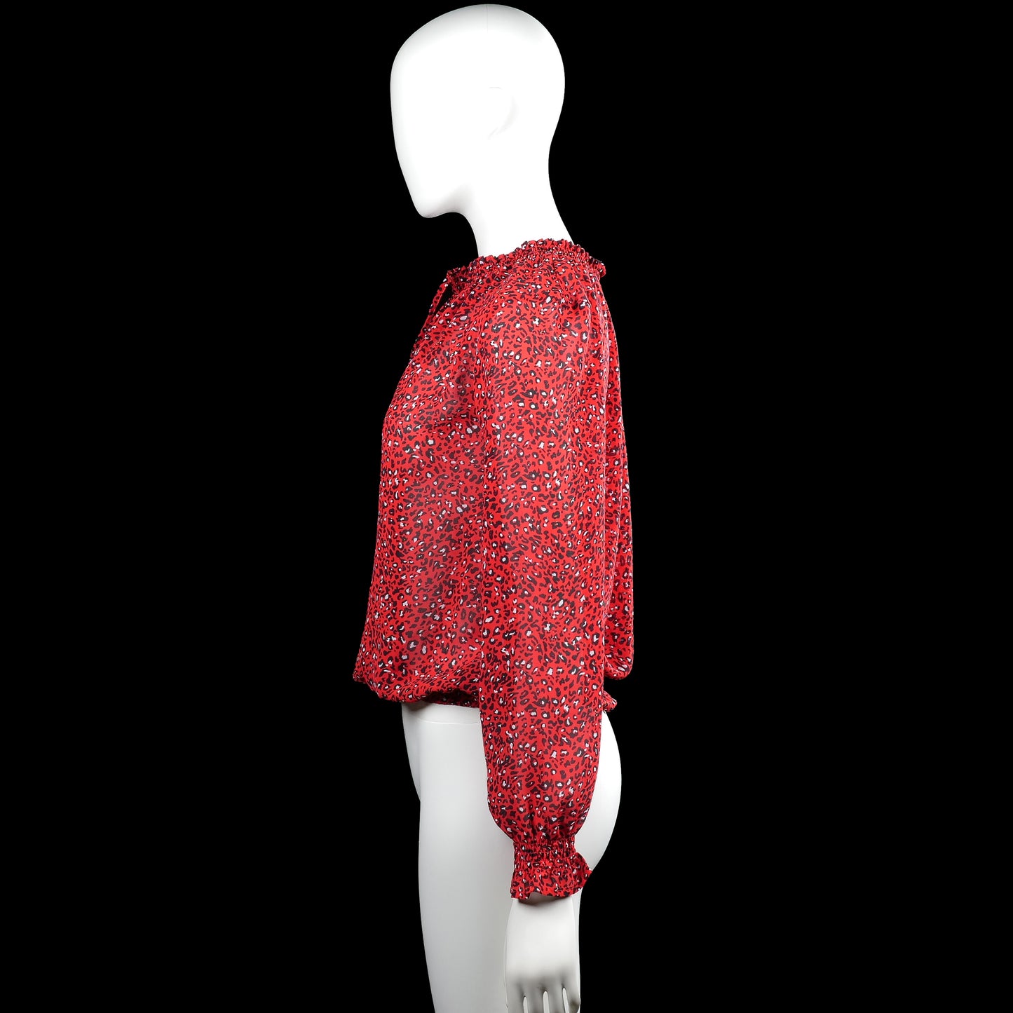 Blouse - Red & Black - Size 36