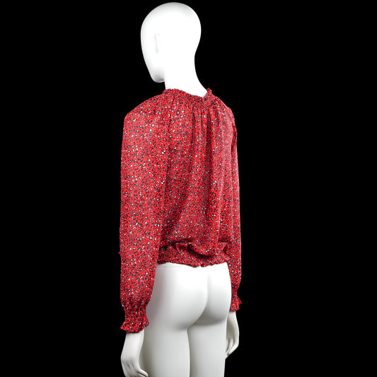 Blouse - Red & Black - Size 36