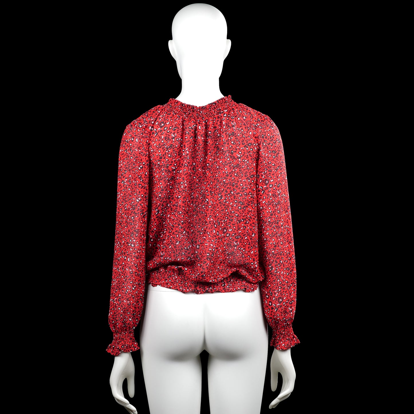 Blouse - Red & Black - Size 36