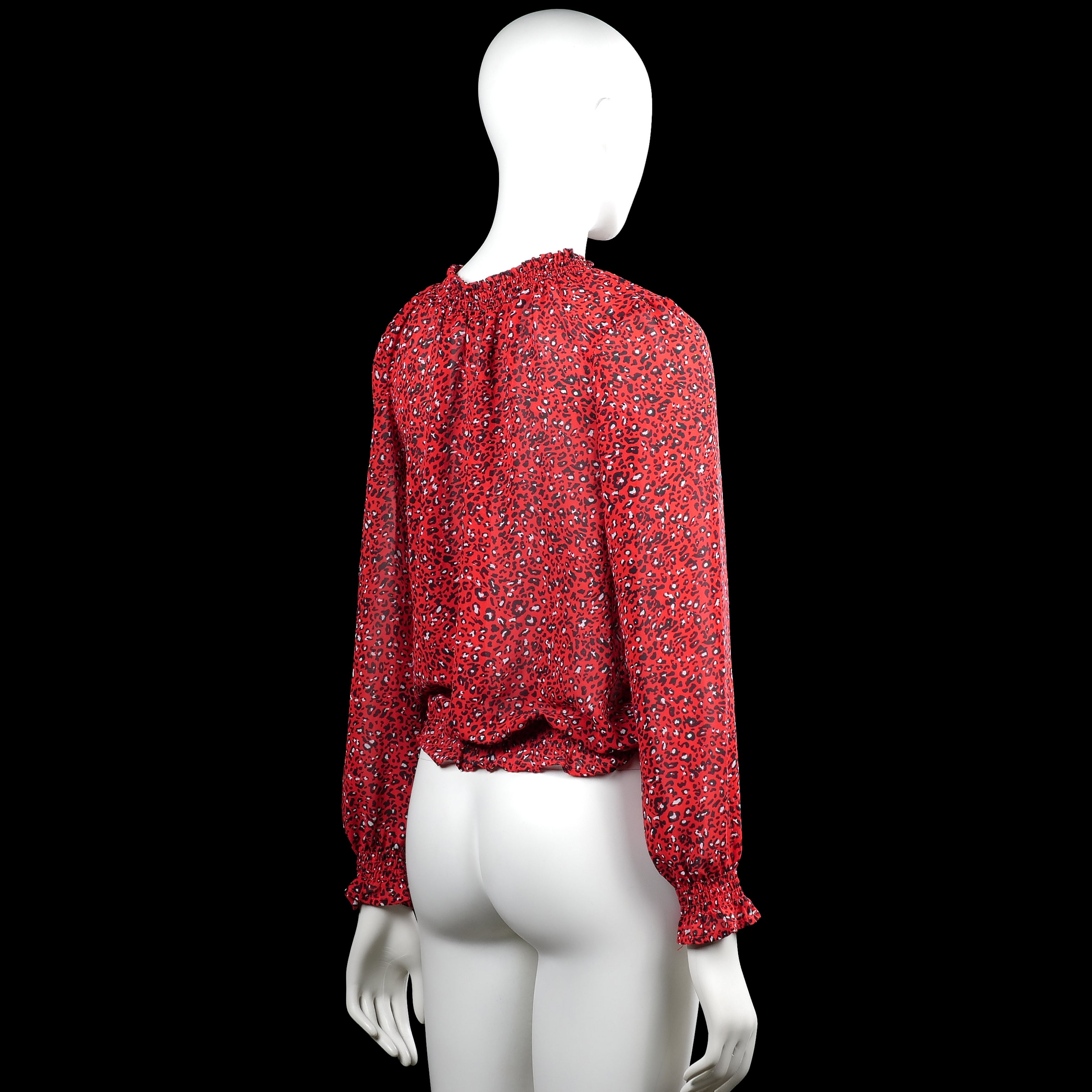 Blouse - Red & Black - Size 36