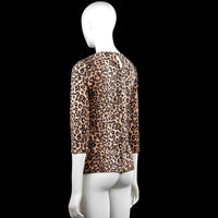 Long-sleeve top - Beige & Black - Size XS
