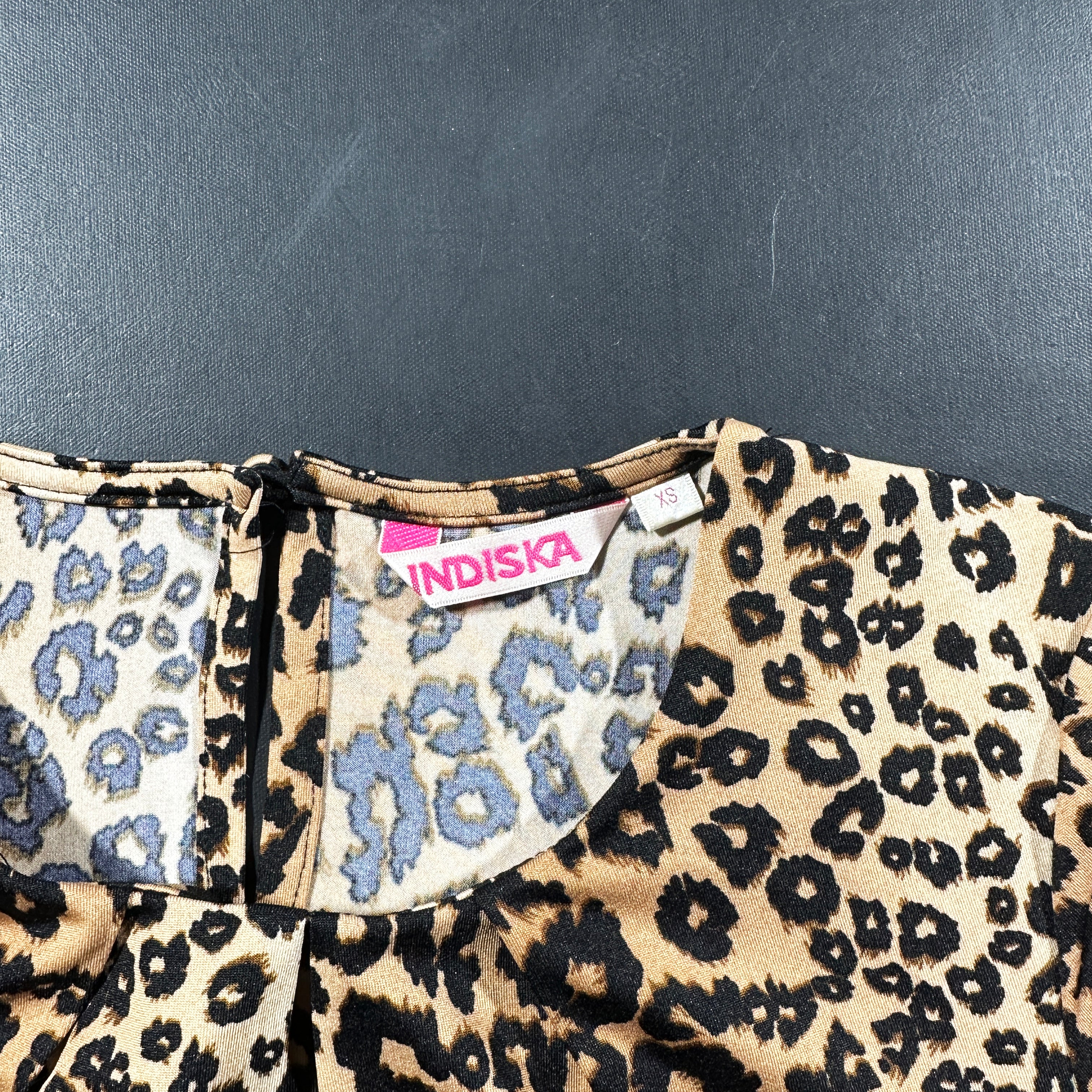 Long-sleeve top - Beige & Black - Size XS