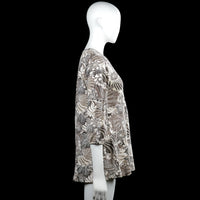 Tunic - Beige & Brown - Size 44