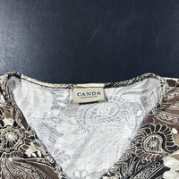 Tunic - Beige & Brown - Size 44