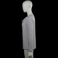 Long-sleeve top - White & Black - Size M