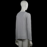 Long-sleeve top - White & Black - Size M