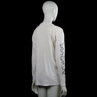 Long-sleeve top - White & Black - Size M