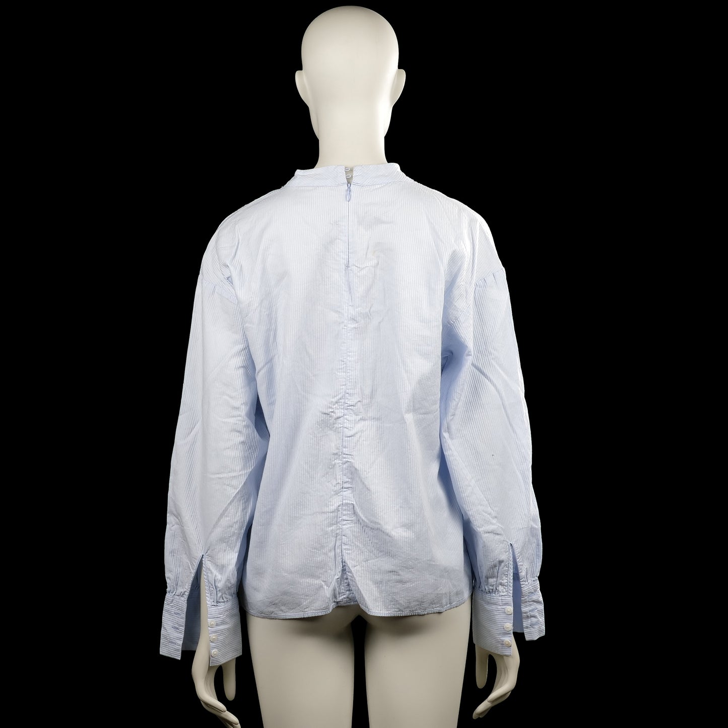 Blouse - Light Blue & White - Size 38